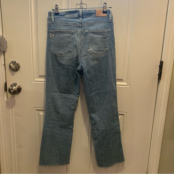 PAIGE Atley Ankle Flare Floretta Deconstructed Raw Hem Distressed Jeans $229.00 - Picture 10 of 14